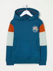 FatFace Wilderness Blue Popover Hoodie - Image 4 of 5