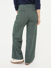 FatFace Wessex Dark Green Wide Leg Trousers - Image 3 of 5