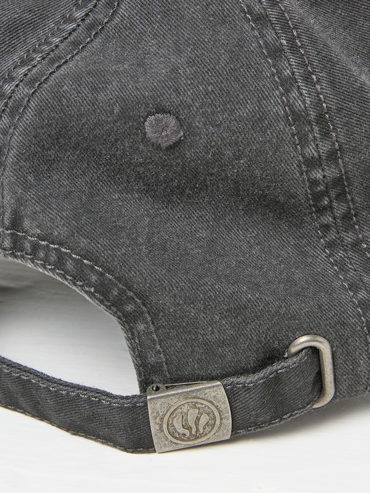 FatFace Charcoal Grey Embroidered Sun Cap - Image 2 of 4
