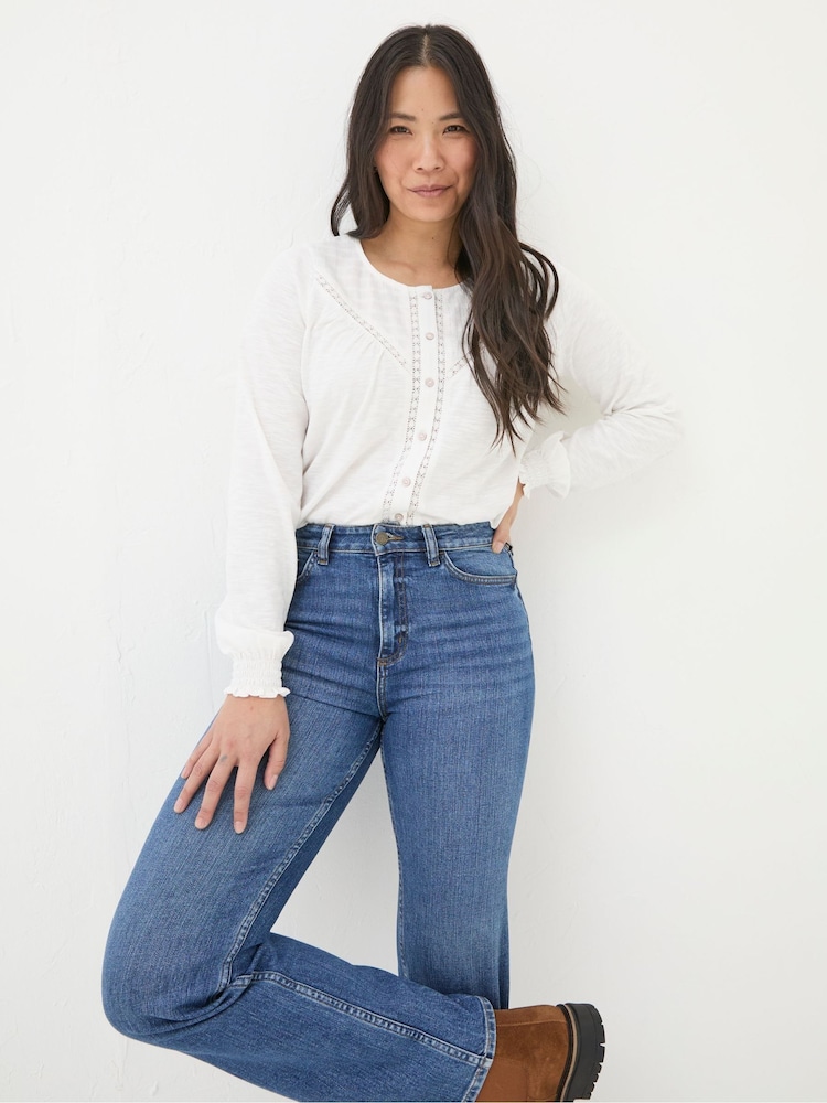 FatFace Wren White Top - Image 1 of 5