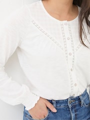 FatFace Wren White Top - Image 4 of 5