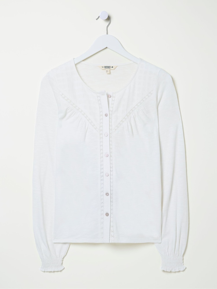FatFace Wren White Top - Image 5 of 5