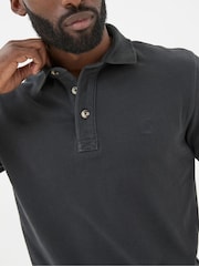 FatFace Black Pique Polo - Image 5 of 6