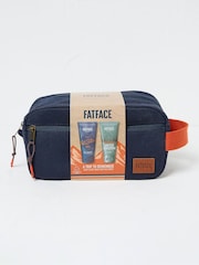 FatFace Blue 100% Cotton Wash Bag Gift Set - Image 2 of 2