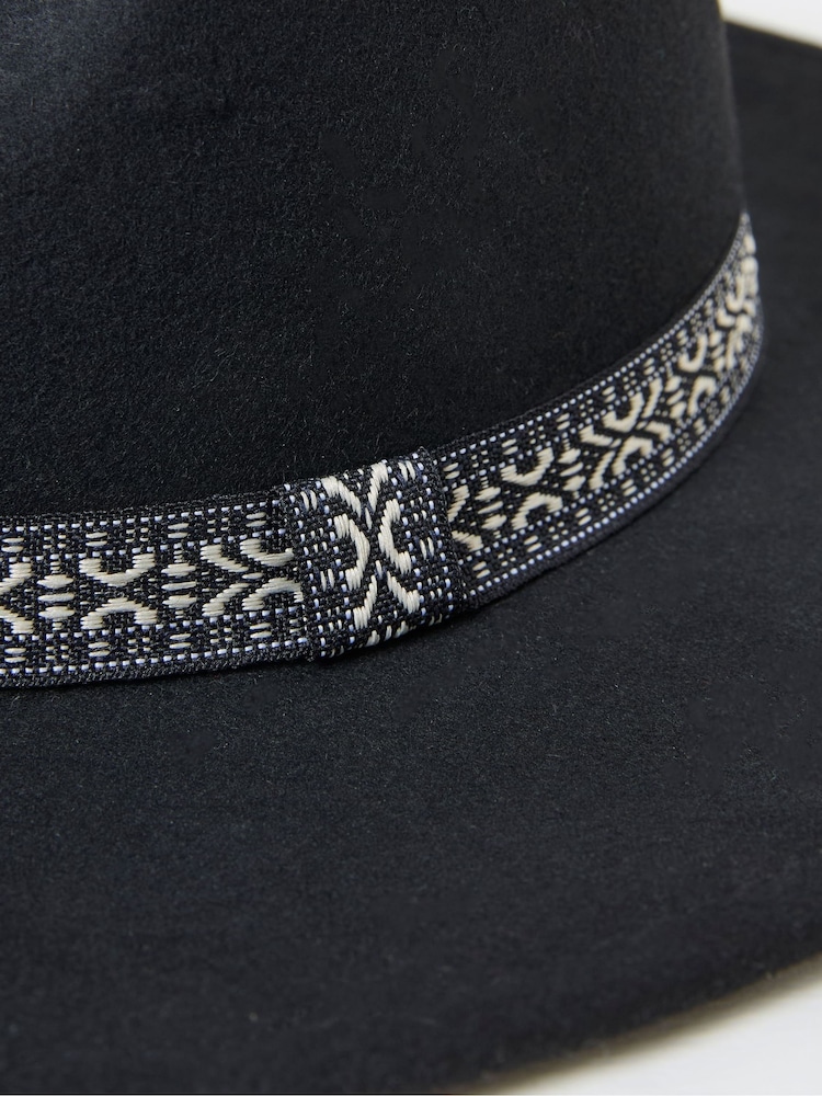 FatFace Fedora Black Hat - Image 2 of 2