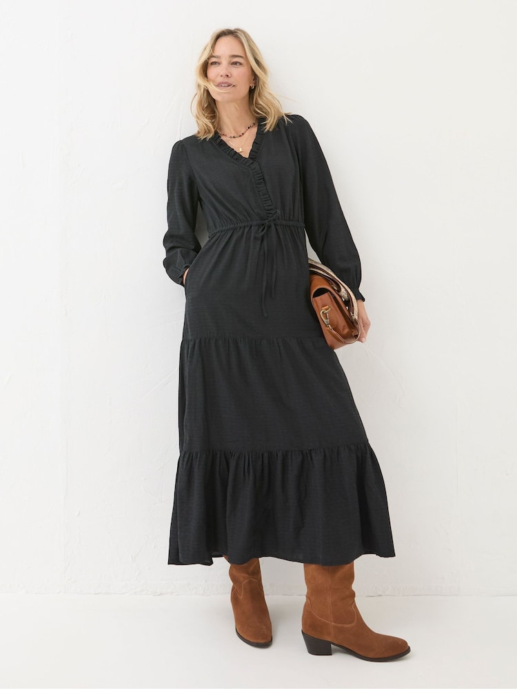 FatFace Dahlia Black Maxi Dress - Image 1 of 5 FatFace Dahlia Black Maxi Dress - Image 1 of 5