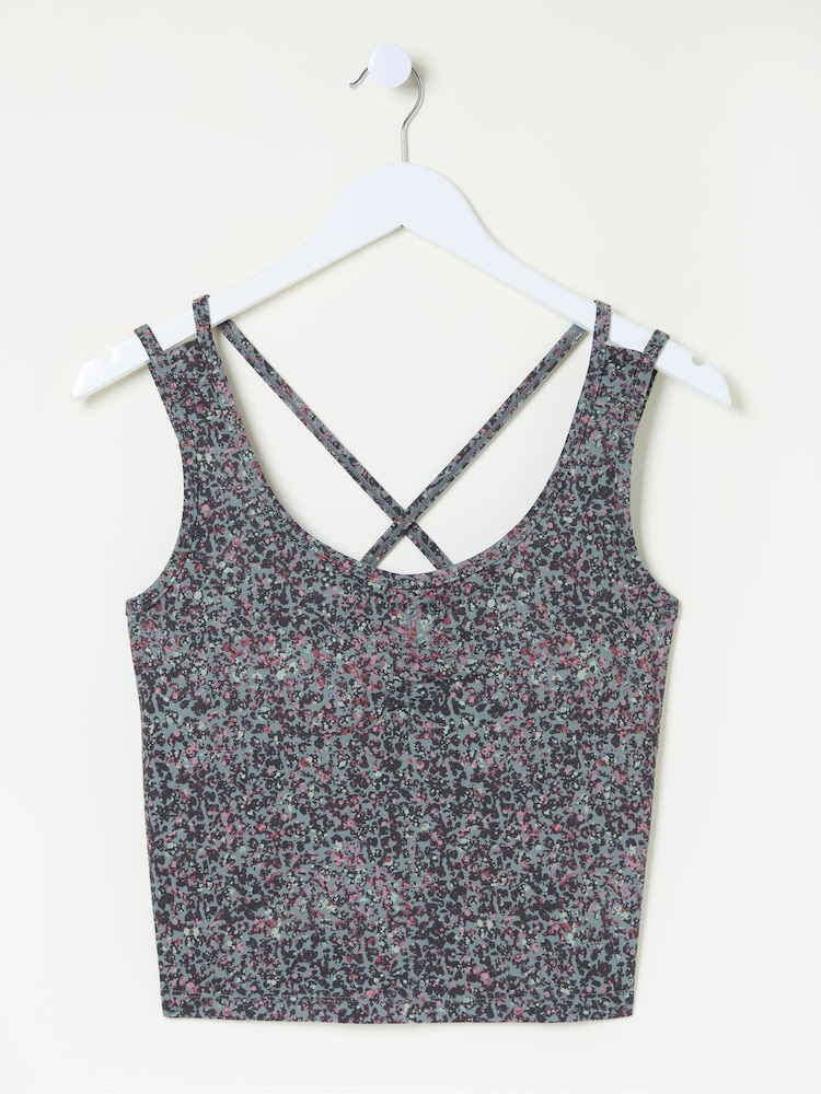 FatFace Elowen Grey Crop Top - Image 6 of 6