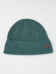 FatFace Teal Green Fisherman Beanie - Image 1 of 4