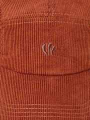 FatFace Cord Rust Orange 5 Panel Baseball Cap - Image 2 of 2