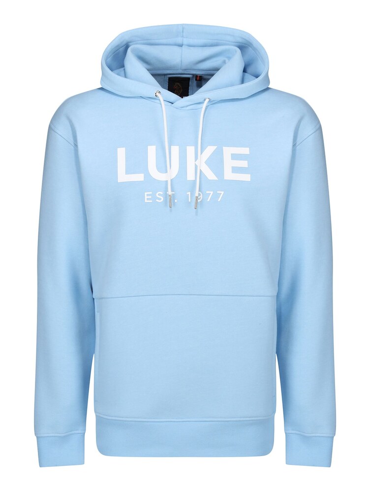 Luke 1977 Relaxed Fit Blue Grand Sky Hoodie - Image 4 of 6