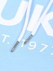 Luke 1977 Relaxed Fit Blue Grand Sky Hoodie - Image 6 of 6