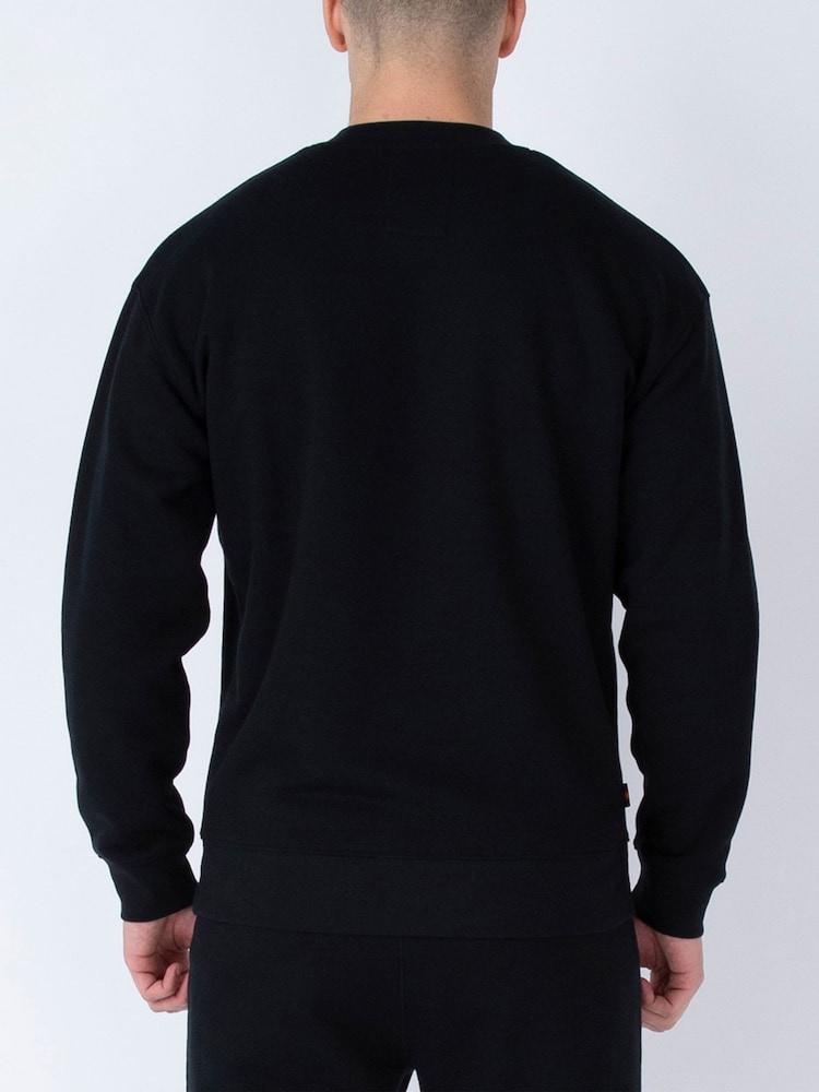 Luke 1977 Relaxed Fit Exceptional Black Sweatshirt - Image 2 of 6