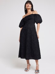 River Island Рукава-буфы платья с холодными плечами - Image 1 of 3