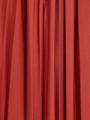 River Island Orange Rust Halter Neck Pleated Maxi Dress - Image 5 of 5
