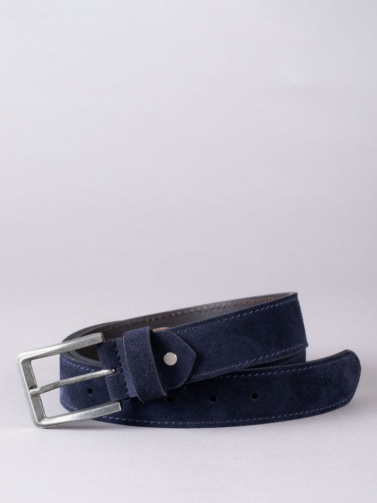 Lakeland Leather Navy Eskdale Suede Belt - Image 1 of 3