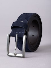 Lakeland Leather Navy Eskdale Suede Belt - Image 2 of 3