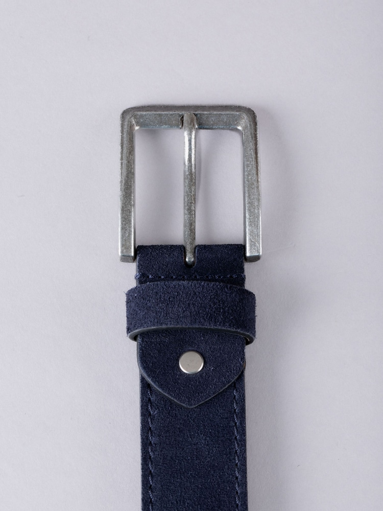 Lakeland Leather Navy Eskdale Suede Belt - Image 3 of 3