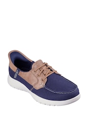 Синий - Skechers On the GO Flex Palmilla Boat Shoes - Image 1 of 3