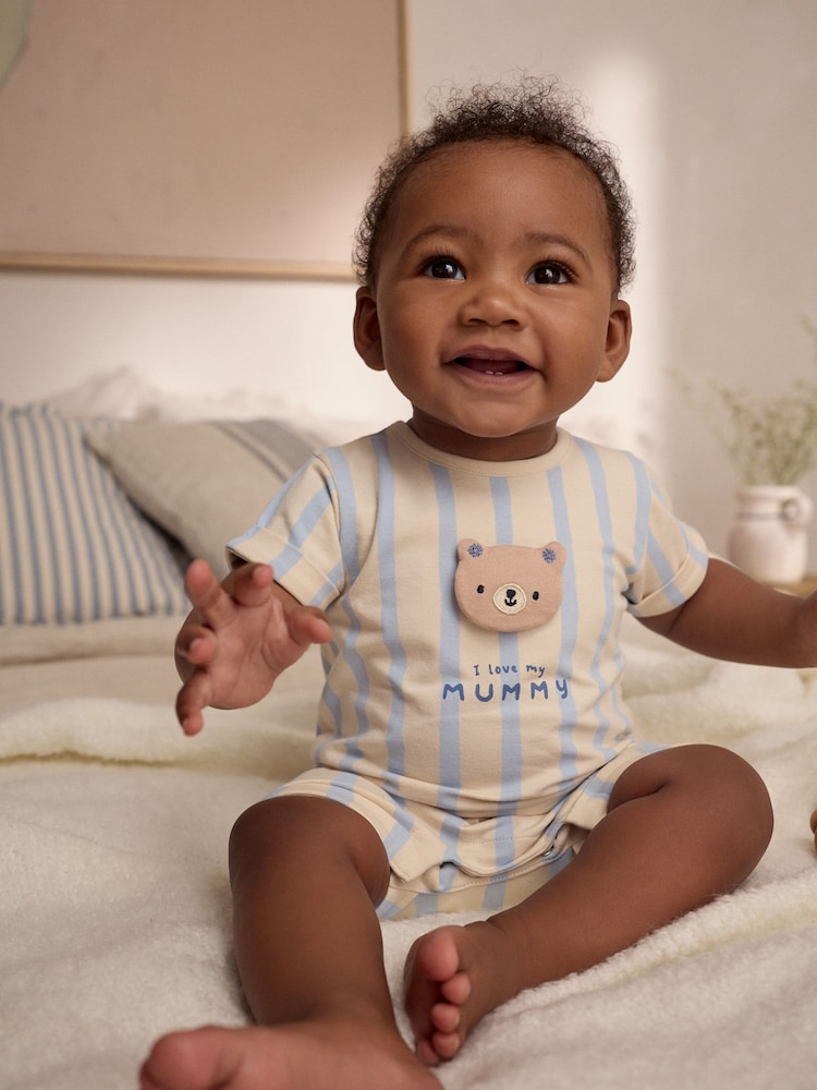 Neutral Baby Jersey Romper - Image 1 of 9