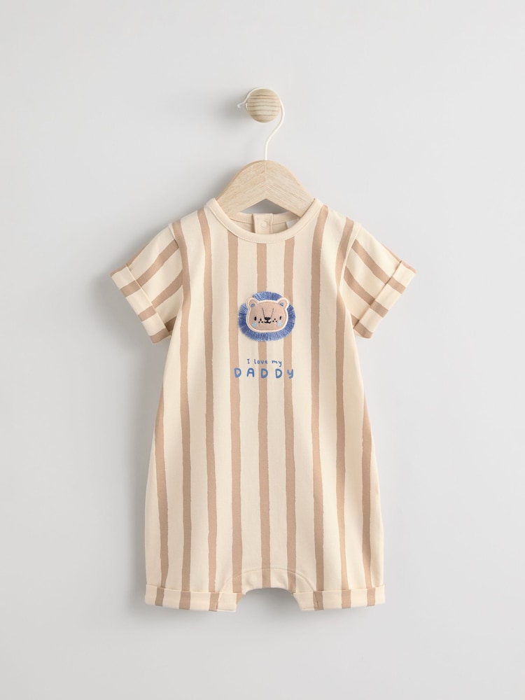 Blue Baby Jersey Romper - Image 1 of 6