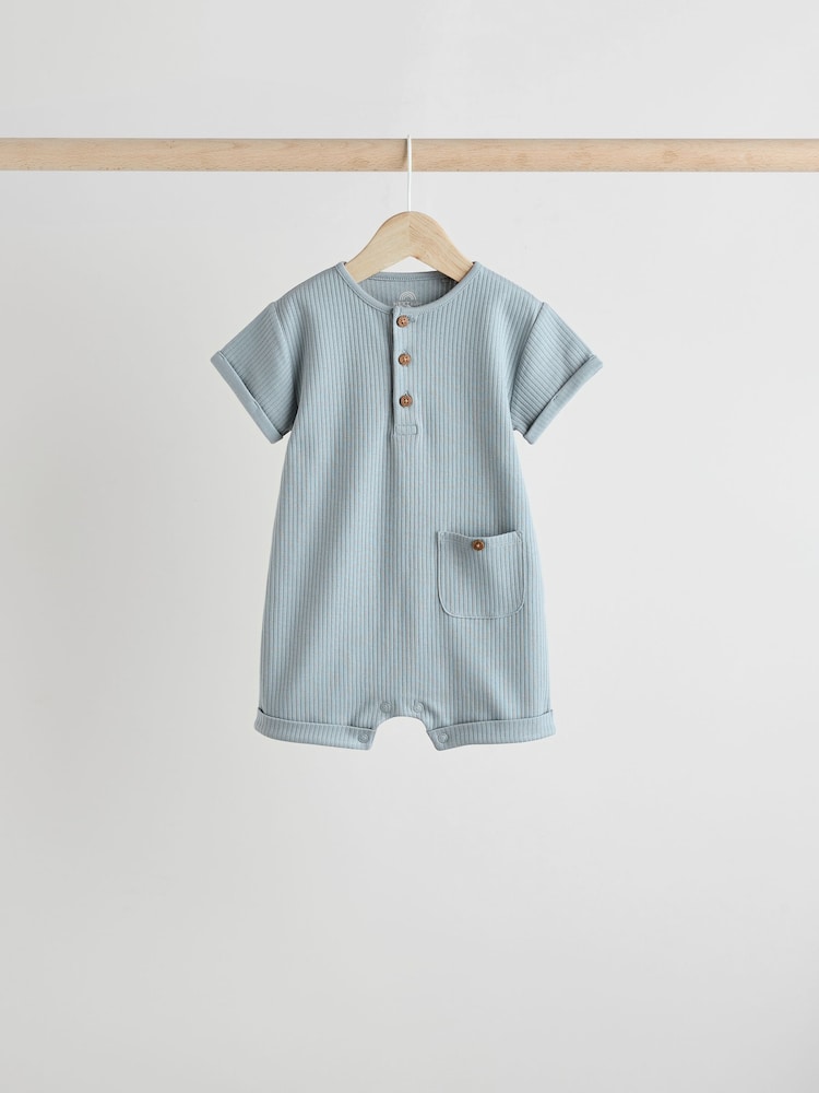 Mono Baby Jersey Rompers 4 Pack - Image 4 of 12