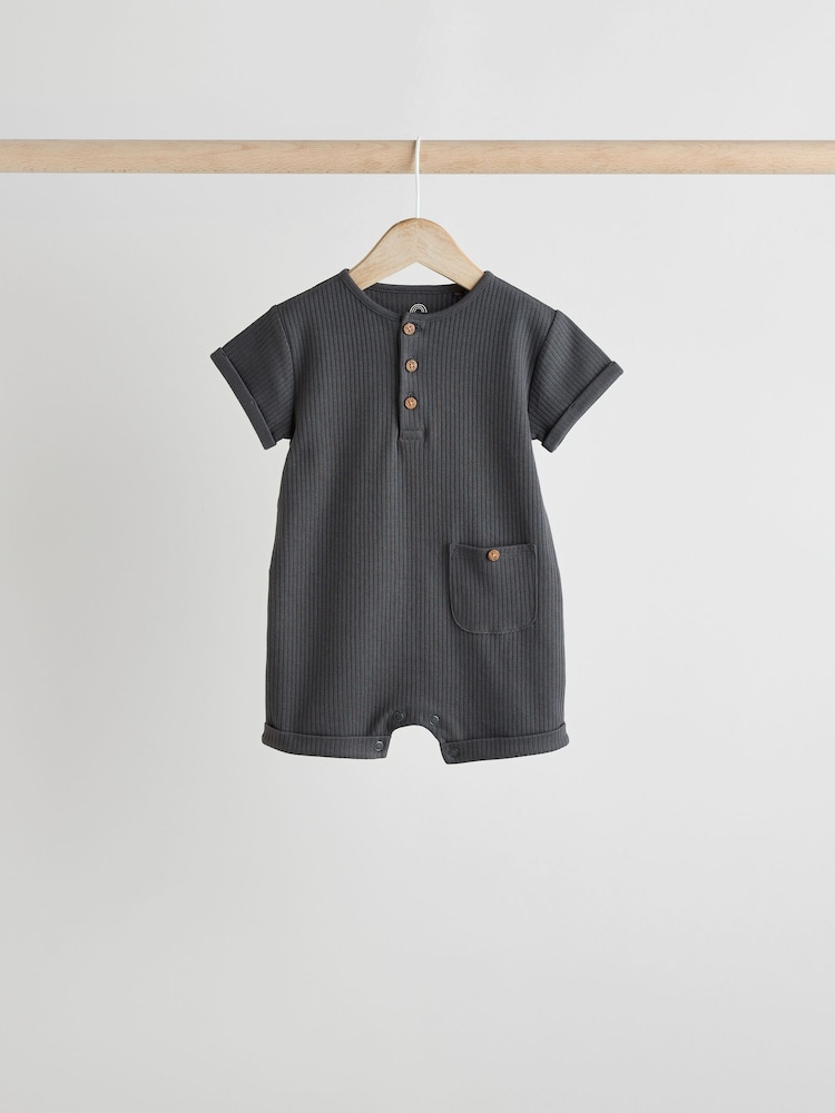 Mono Baby Jersey Rompers 4 Pack - Image 5 of 12
