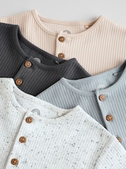 Mono Baby Jersey Rompers 4 Pack - Image 9 of 12