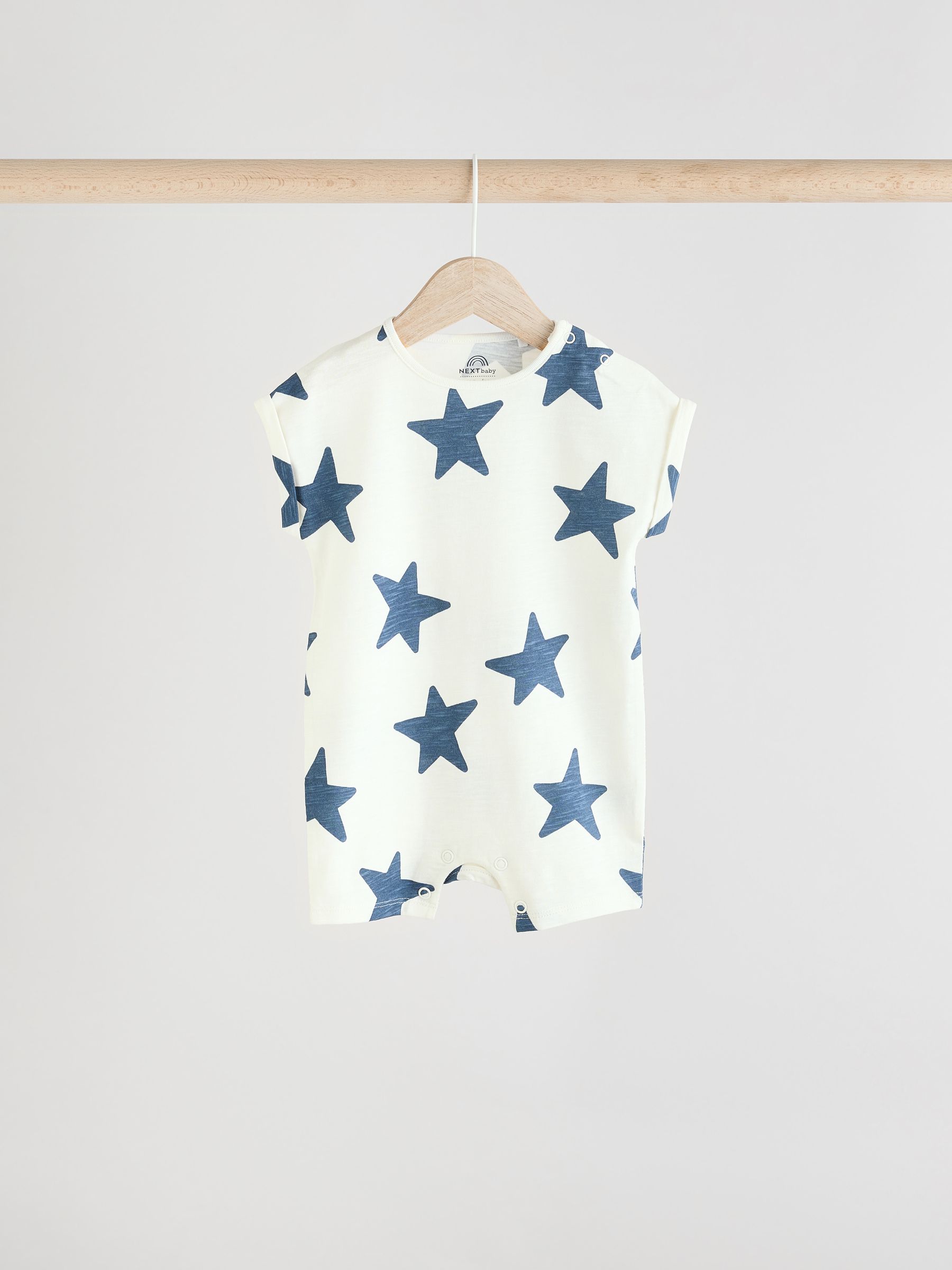 Buy Teal Blue - Jersey Baby Rompers 4 Pack from Next Japan