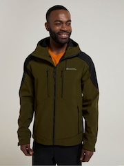 Mountain Warehouse Green Radius Mens Water-Resistant Softshell Jacket - Image 2 of 4