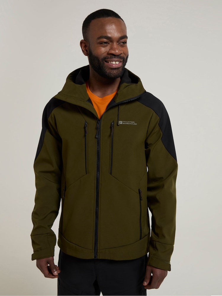 Mountain Warehouse Green Radius Mens Water-Resistant Softshell Jacket - Image 2 of 4