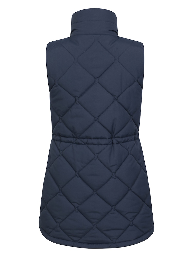 Mountain Warehouse Blue Womens Rye Long Quilted Gilet - Image 2 of 6