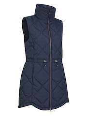 Mountain Warehouse Blue Womens Rye Long Quilted Gilet - Image 3 of 6