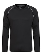 Mountain Warehouse Black Endurance Mens Long Sleeved Top - Image 1 of 6