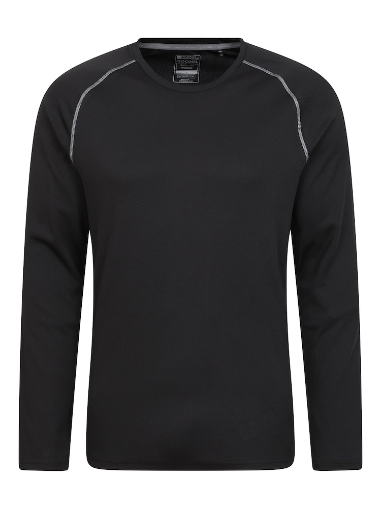 Mountain Warehouse Black Endurance Mens Long Sleeved Top - Image 1 of 6