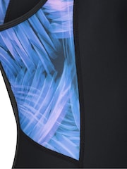 Mountain Warehouse Purple Take The Plunge Womens Printed Swimsuit - Image 5 of 7