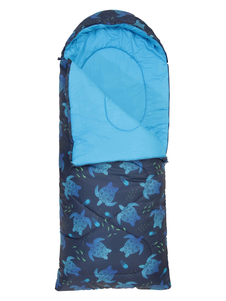 Mountain Warehouse Grey Apex Mini Square Patterned Sleeping Bag - Image 2 of 9
