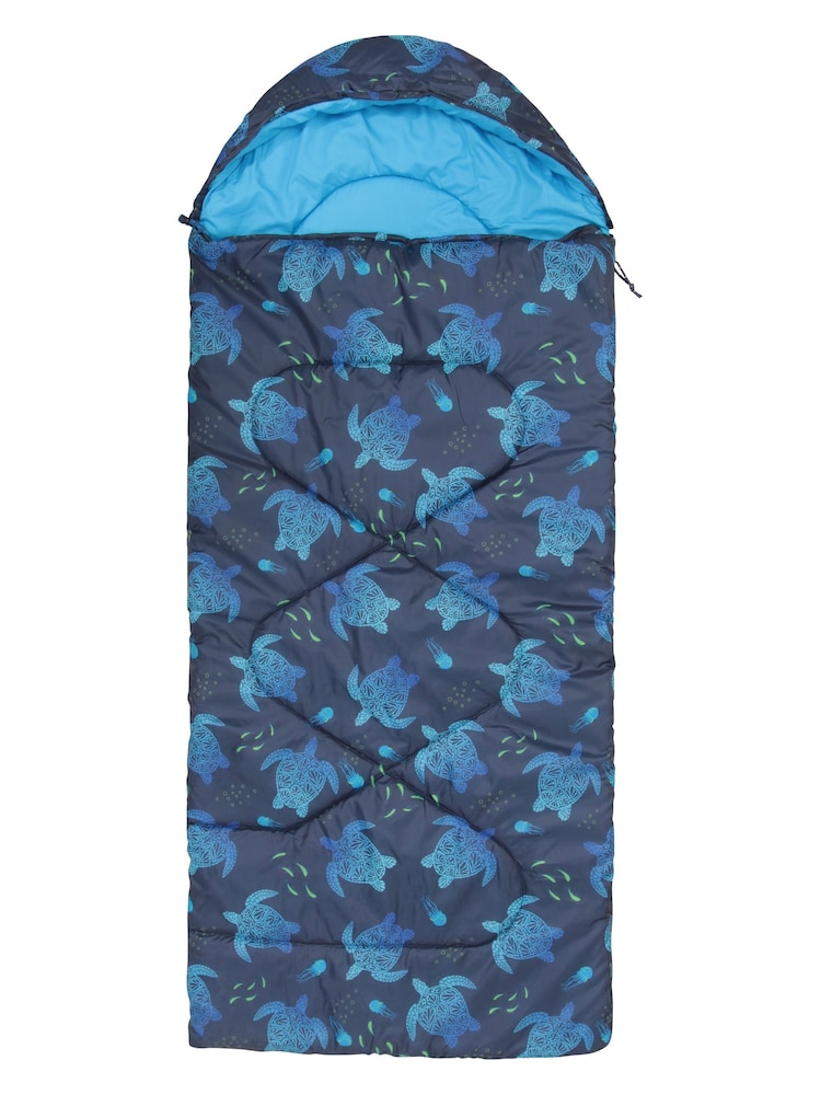 Mountain Warehouse Grey Apex Mini Square Patterned Sleeping Bag - Image 3 of 9