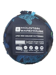 Mountain Warehouse Grey Apex Mini Square Patterned Sleeping Bag - Image 9 of 9