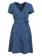 Mountain Warehouse Blue Santorini Womens UV Jersey Wrap Dress - Image 1 of 6