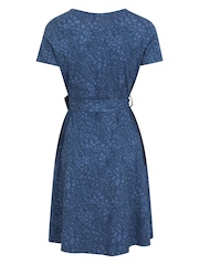 Mountain Warehouse Blue Santorini Womens UV Jersey Wrap Dress - Image 3 of 6