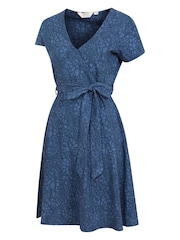 Mountain Warehouse Blue Santorini Womens UV Jersey Wrap Dress - Image 4 of 6