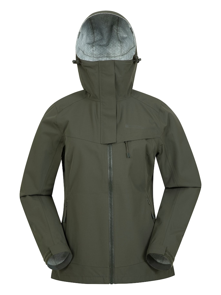 Mountain Warehouse Green Arlberg Womens 2.5 Layer Waterproof Jacket - Image 1 of 6