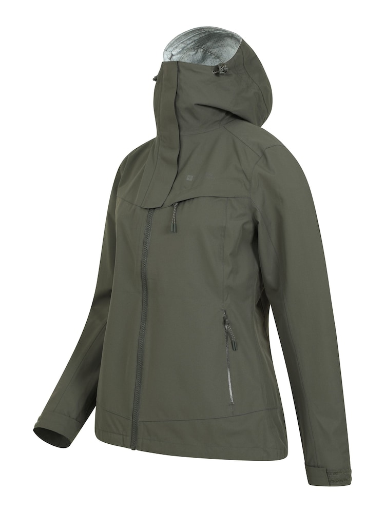Mountain Warehouse Green Arlberg Womens 2.5 Layer Waterproof Jacket - Image 3 of 6