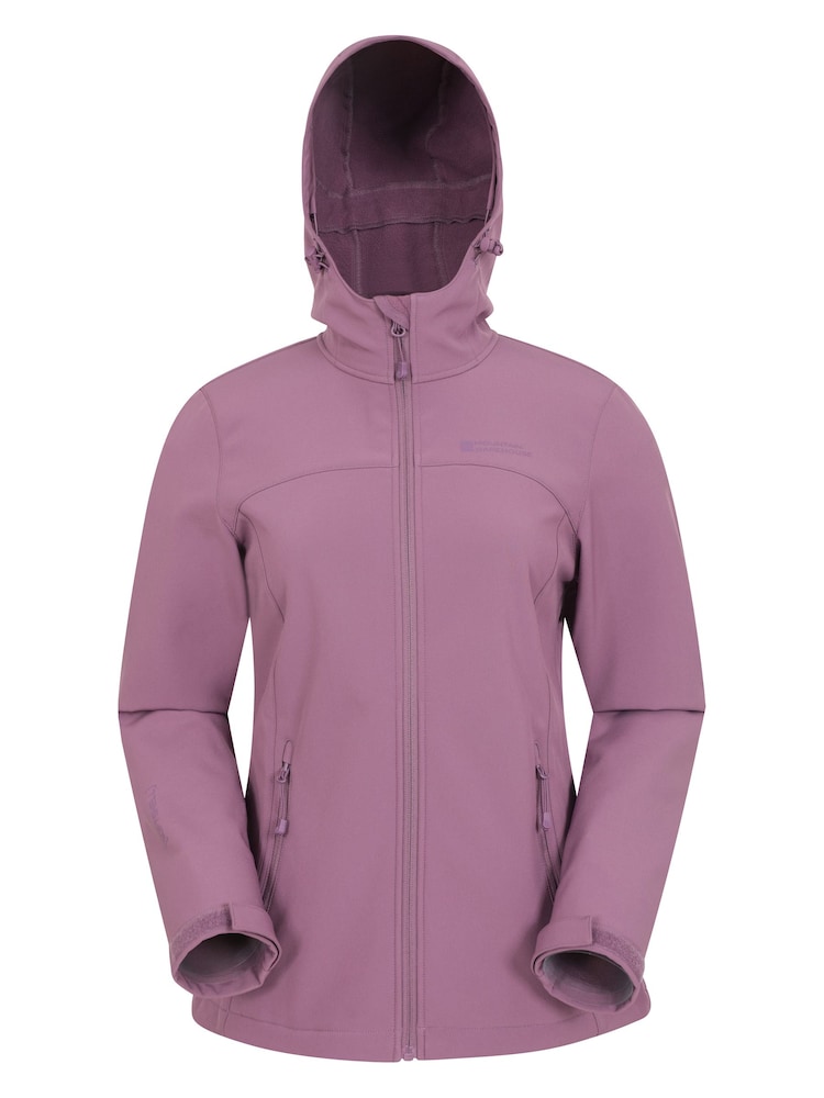 Mountain Warehouse Purple Womens Exodus Water-Resistant Softshell Jacket - Image 1 of 6