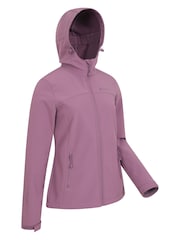Mountain Warehouse Purple Womens Exodus Water-Resistant Softshell Jacket - Image 2 of 6
