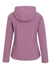 Mountain Warehouse Purple Womens Exodus Water-Resistant Softshell Jacket - Image 3 of 6