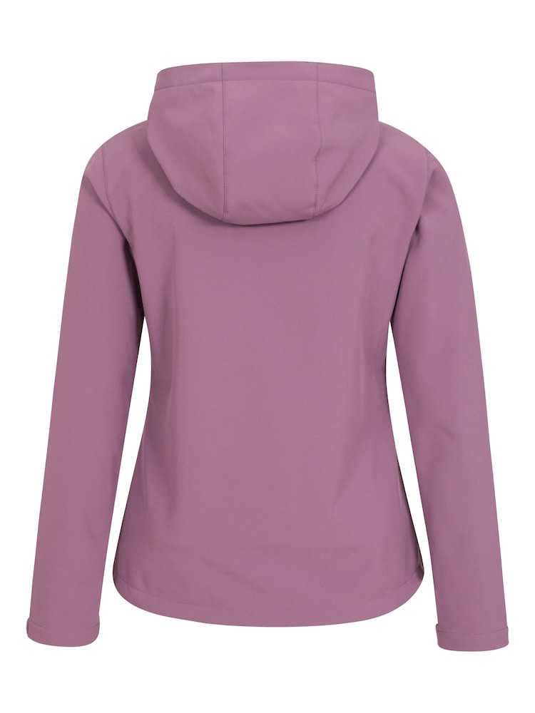 Mountain Warehouse Purple Womens Exodus Water-Resistant Softshell Jacket - Image 3 of 6