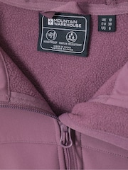 Mountain Warehouse Purple Womens Exodus Water-Resistant Softshell Jacket - Image 6 of 6