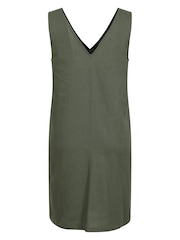 Mountain Warehouse Green Womens Linen Rich Mellow Shift Dress - Image 3 of 4