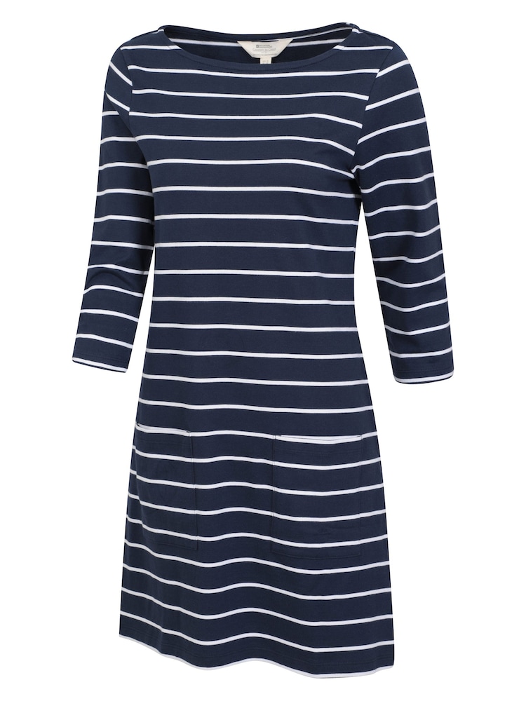 Mountain Warehouse Blue Womens Lily Pocket 100% Cotton Dress - Image 3 of 6